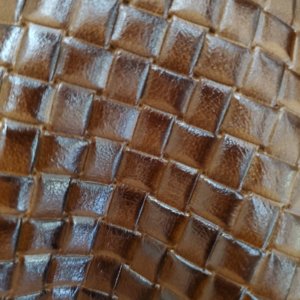 BASKET WEAVE COGNAC