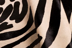 SILK SCREEN BLACK ON TAN ZEBRA