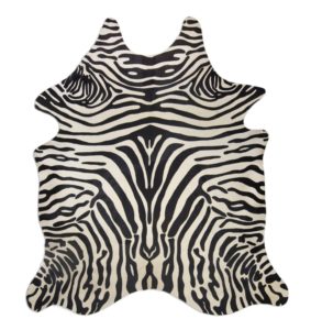 SILK SCREEN BLACK ON WHITE ZEBRA